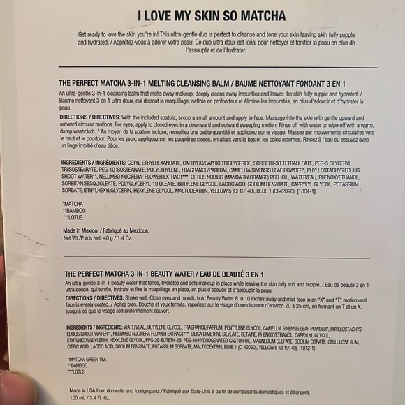 PHYSICANS FORMULA I LOVE MY SKIN SO MATCHA SET - Picture 3 of 3